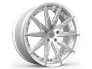 ROSSO 704 ZEN 20x10 5x114.3 5x4.5 40mm Silver Wheel Rim