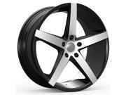 ROSSO 705 AFFINITY 20x10 5x120 20mm Black Machined Wheel Rim