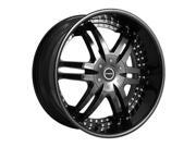 Strada Denaro 24x9 5x115 5x120 15mm Gloss Black Wheel Rim