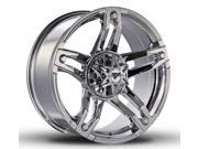 Red Dirt Road RDR RD03 Trek 20x9 5x114.3 5x4.5 12mm Chrome Wheel Rim