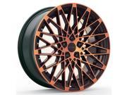 ROSSO 703 SKISM 22x8.5 5x115 15mm Black Copper Wheel Rim