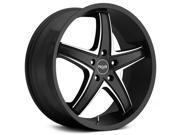 Noir Tux 22x8.5 5x112 40mm Black Machined Wheel Rim
