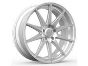 Rosso Legacy 22X10.5 5x120 30mm Silver Machined Wheel Rim