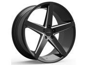 ROSSO 705 AFFINITY 22x10.5 5x114.3 5x4.5 40mm Black Milled Wheel Rim