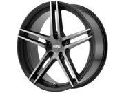 KMC KM703 19x8.5 5x120 35mm Black Machined Wheel Rim