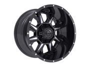 Gear Alloy 742BM Kickstand 20x9 5x139.7 5x150 18mm Black Milled Wheel Rim