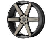 KMC KM704 22x9 6x135 30mm Black Machined Wheel Rim