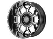Moto Metal MO981 20x12 5x127 44mm Black Machined Wheel Rim