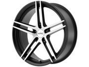 KMC KM703 18x9.5 5x120 45mm Black Brushed Wheel Rim