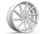 Rosso Insignia 20X10 5x108 5x114.3 40mm Silver Machined Wheel Rim