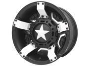 XD811 Rockstar 2 ATV UTV 15x7 4x137 0mm Satin Black White Wheel Rim