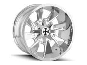 Cali Offroad 9106 Distorted 20x10 6x135 6x139.7 19mm Chrome Wheel Rim