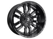Fuel D596 Sledge 20x9 8x165.1 1mm Matte Black Wheel Rim