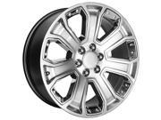 113SC GMC Chevy OE Replica 20x9 6x139.7 24mm Silver Wheel Rim