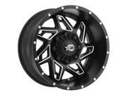 Dropstars 652BM 20x12 8x180 -44mm Black/Milled Wheel Rim Dropstars 652BM 20x12 8x180 -44mm Black/Milled Wheel Rim