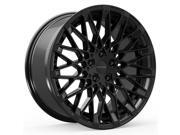 ROSSO 703 SKISM 20x10 5x112 +40mm Black Wheel Rim ROSSO 703 SKISM 20x10 5x112 +40mm Black Wheel Rim