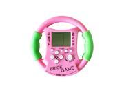 2pcs New Kids Childhood Educational Toys Steering Wheel Console Tetris Handheld Game Consoles Kids Console Tetris Toy