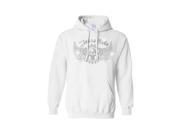 Women s Pullover Hoodie Rhinestones Eagle Wings with Skull Live to Ride