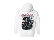 Unisex Pullover Hoodie Ride or Die! Biker Grim Reaper