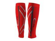 SureSport Calf Compression Sleeves Running Training Health Marathon Support Red X Large