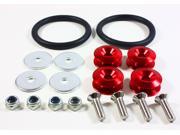 UNIVERSAL RACE SHOW CAR BUMPER QUICK RELEASE REMOVAL FASTENER KIT RED