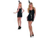 Classic Black Flapper Dress by Mystery House