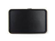 Small Anodized Black Blank Belt Buckle Rectangle Add Your Own Design