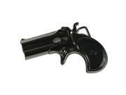 Metal Derringer Handgun Classic Belt Buckle Pistol Gun Revolver