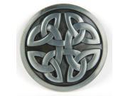 Celtic Cross Knot Mystic Circle Metal Belt Buckle Silver Triquetra Gothic Irish