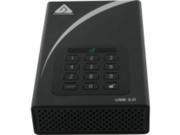 APRICORN Aegis Padlock DT 4TB USB 3.0 External Hard Drive Black