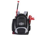 Louisville Slugger EBCCBP5 Black Clubhouse Collection Baseball Softball Backpack