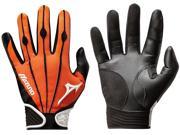 1 Pair Mizuno 330286 Vintage Pro Medium Orange Adult Batting Gloves New!