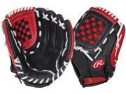 Rawlings RCS Series 12 Pitcher Infield Glove Black Red