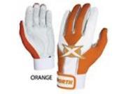 Worth TOXBG Adult Orange White Medium Toxic Batting Gloves New In Wrapper!