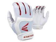 1 Pair Easton Stealth Core Small White Red Fastpitch Womens Batting Gloves