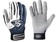 1 pr Louisville Slugger BGS714 Adult X Small Navy Blue Series 7 Batting Gloves