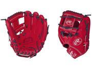 Rawlings PROS202S 11.5 Pro Preferred Infield Baseball Glove Red w Navy Laces