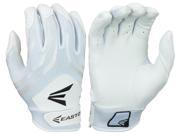 1pr Easton HF3 Hyperskin Youth Large White Fastpitch Batting Gloves New!