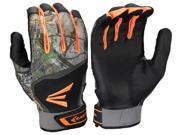 1 Pair Easton HS7 Real Tree Adult Medium Batting Gloves Black RealTree A121772