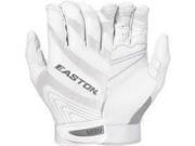 1 Pr Easton Synge VRS Fastpitch Women X Small White White Leather Batting Gloves