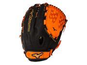 Mizuno GMVP1250PSEF4 12.5 Black Orange MVP Prime SE Fastpitch Softball Glove