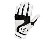 1Pr Combat Premium G3 White Black Adult X Large Batting Gloves Baseball Softball