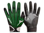 1 Pair Mizuno 330286 Vintage Pro Large Forest Green Adult Batting Gloves New!
