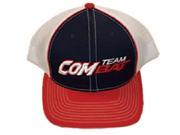 Combat Navy Red Trucker Hat Size Large X Large Fits 7 3 8 7 7 8 New!