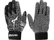 1 Pair Mizuno Vintage Blast Black Adult Small Batting Gloves New In Wrapper!