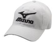 Mizuno 370210 White Black Low Profile Adjustable Adult Baseball Softball Hat