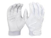 1 Pair Easton HF VRS Adult X Small White White Fastpitch Womens Batting Gloves