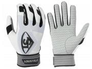 1 pr Louisville Slugger BGS716 Adult XX Large White Series 7 Batting Gloves