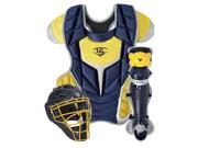 Louisville Slugger PGS714 STA Navy Vegas Gold Adult Series 7 Catchers Set New!