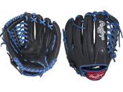 Rawlings RCS175BR 11.75 RCS Narrow Fit Youth Baseball Glove Black Blue New!